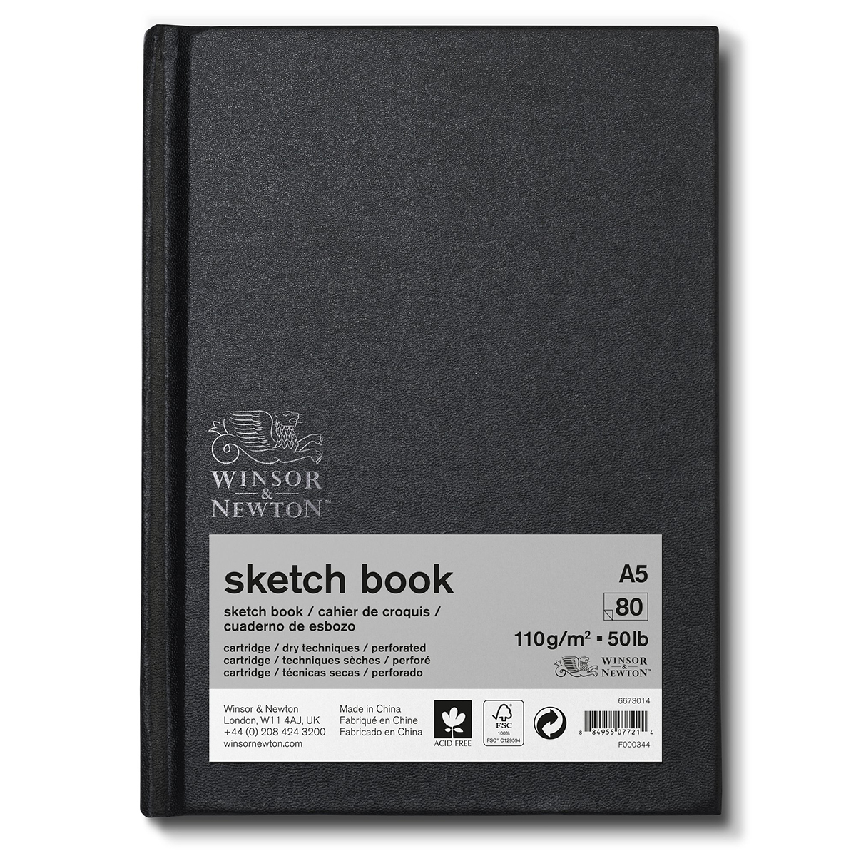 Winsor & Newton Sketch Book A5 110 gsm  80 sheet 