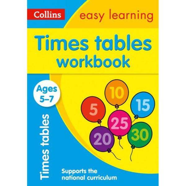 Collins Easy Learning Times Tables Workbook ( Ages 5-7 )