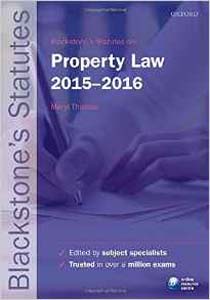 Blackstones Statutes on Property Law 2015-2016