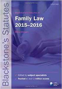 Balckstones Statutes on Family Law 2015-2016