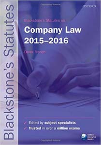 Blackstones Statutes on Company Law 2015-2016