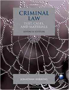 Criminal Law : Text Cases and Materials