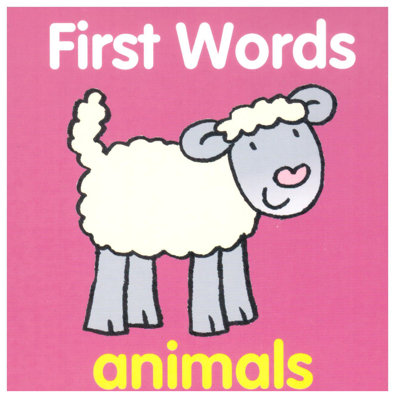 First Words Animals - Light Purpel (Board Book)