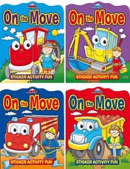 On the Move Sticker Activity Fun (light blue book)