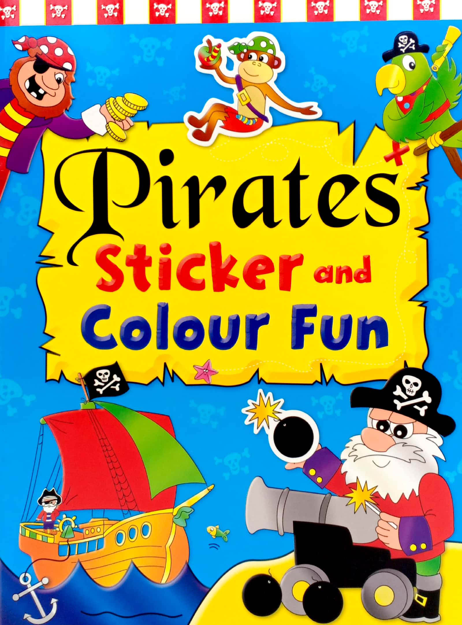 Pirates Sticker and Colour Fun (Light Blue)
