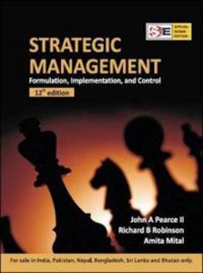 Strategic Management: Formulation Implementation and Control