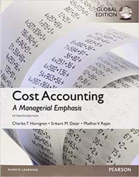 Cost Accounting a managerial emphasis