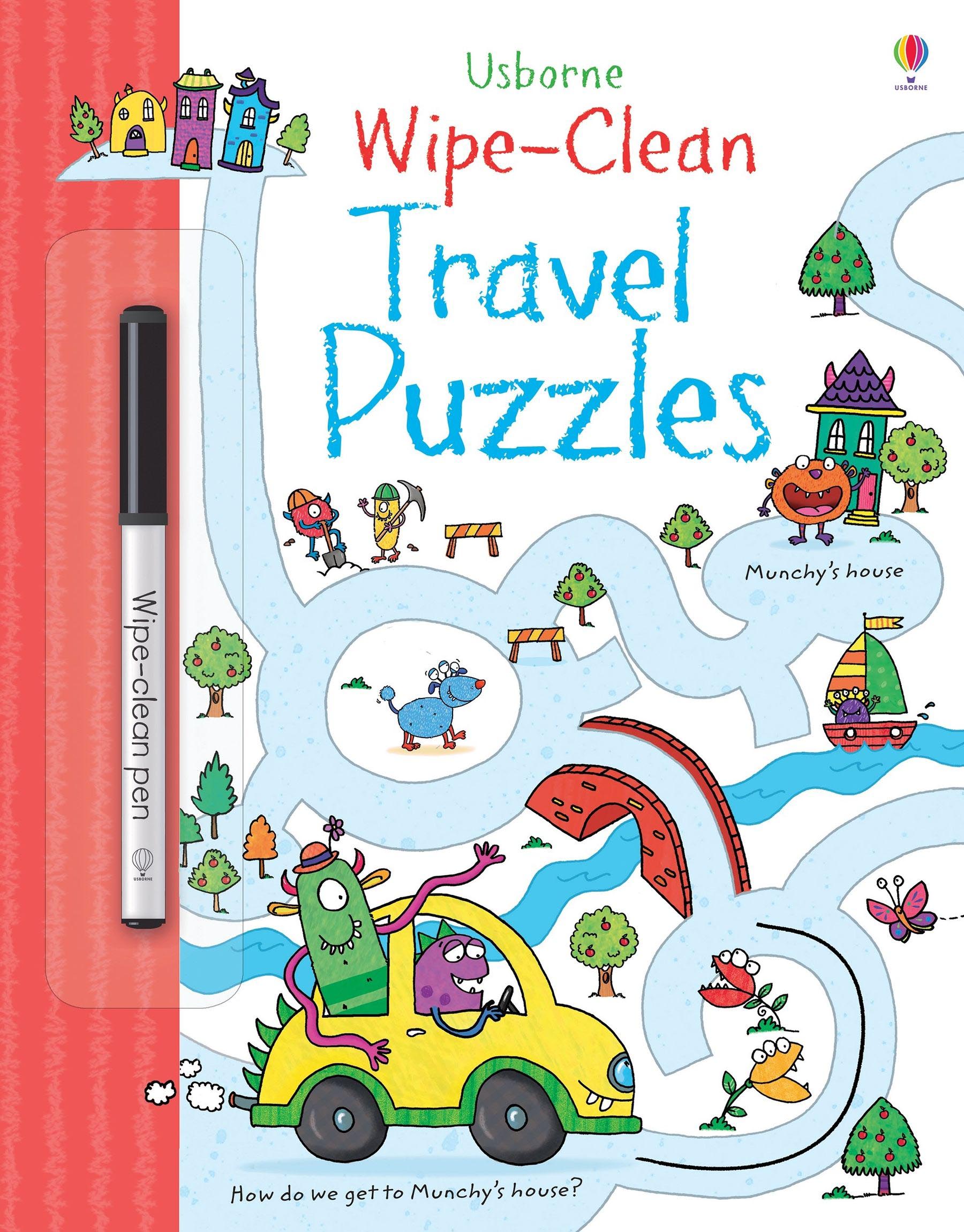 Usborne Wipe Clean Travel Puzzles