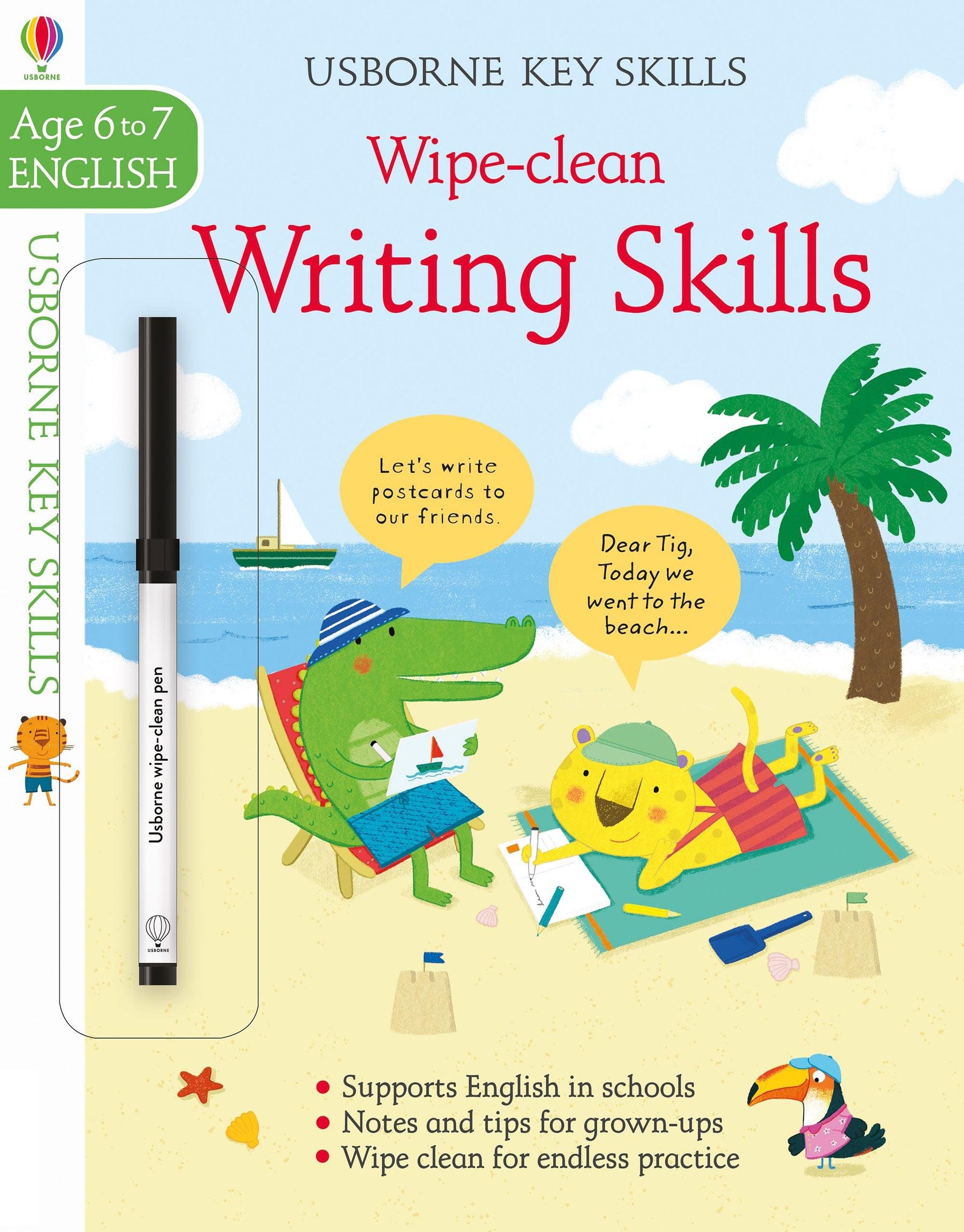 Usborne Key Skills Wipe Clean Writing Skills (Age 6 to 7 English)