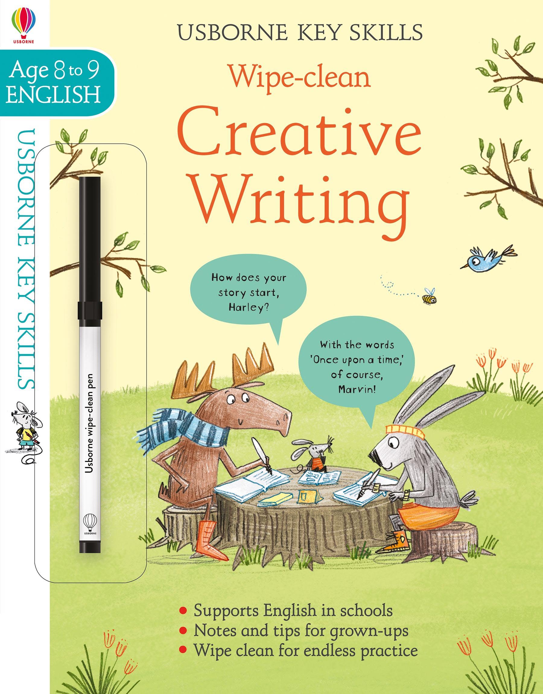 Usborne Key Skills Wipe Clean Creative Writing (Age 8 to 9 English)