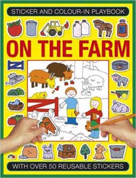 Sticker And Colour  In Playbook On The Farm