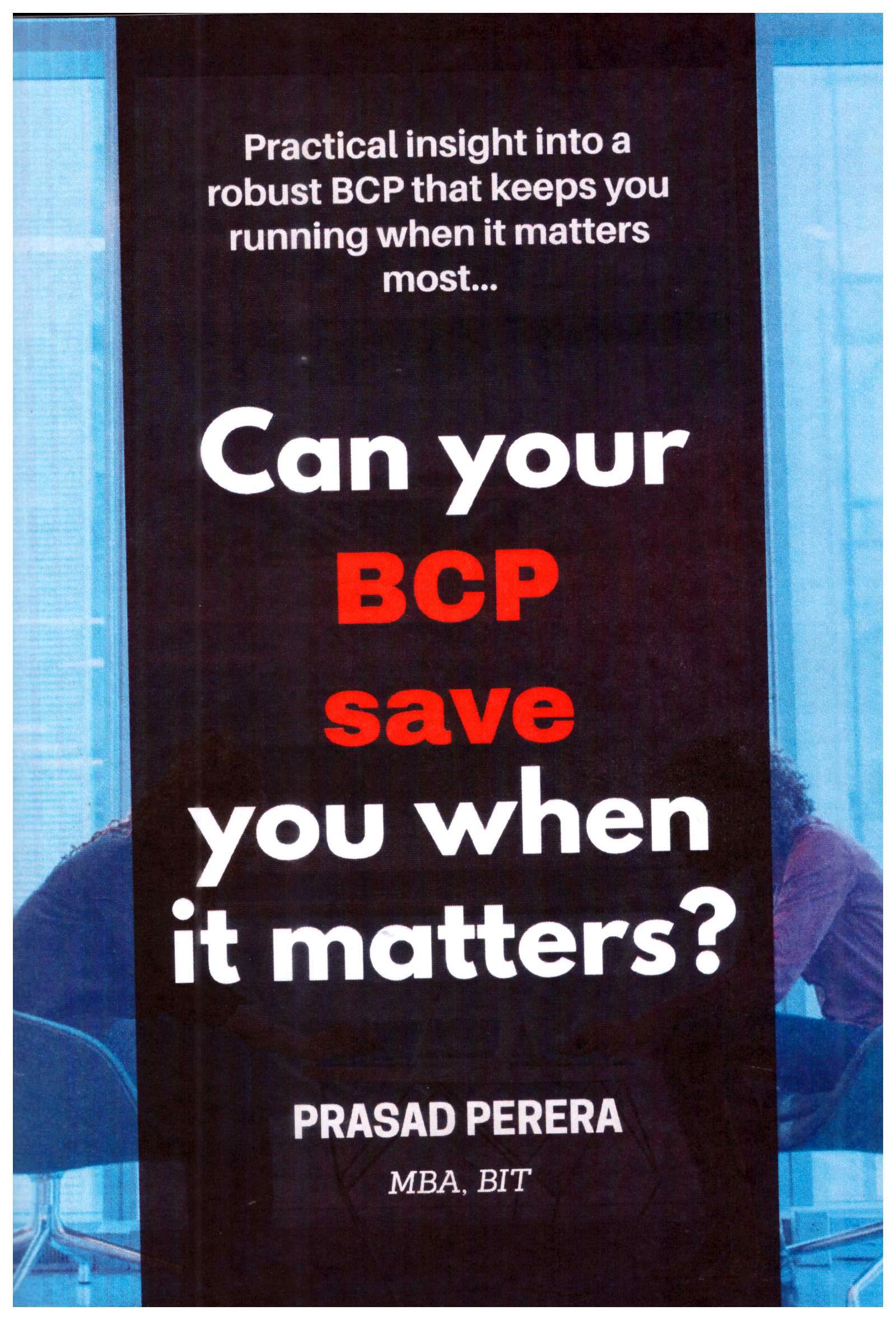 Can Your BCP Save You When it Matters