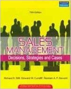 Sales Management  Decisions Strategies and Cases