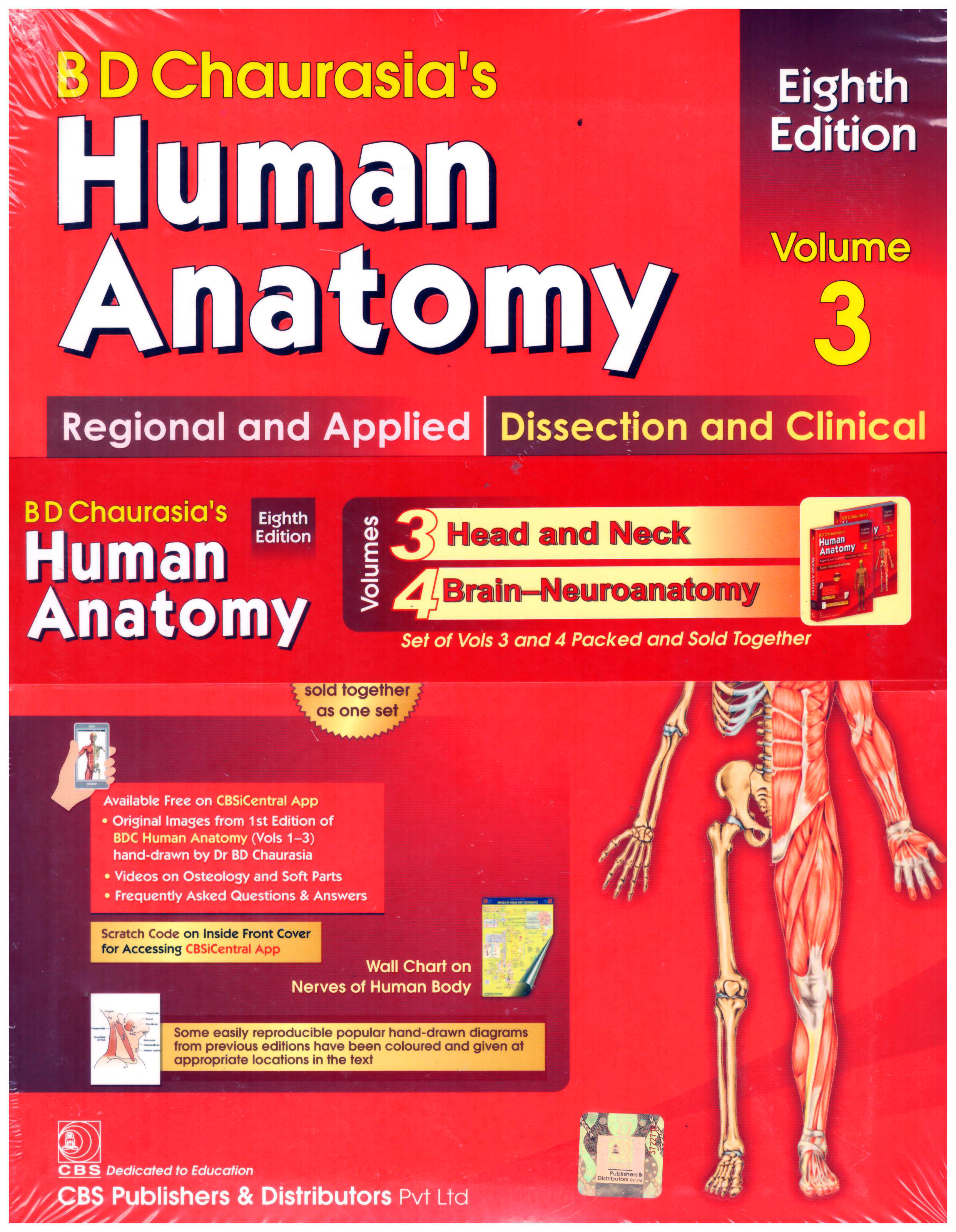 Human Anatomy Volumes 3 and 4 Regional and Applied Dissection and Clinical Head and Neck and Brain Neuroanatomy 