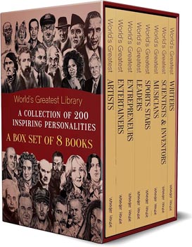 World's Greatest Library  A Collection of 200 Inspiring Personalities A Box Set of 8 Books
