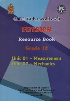 GCE A/L Physics Resource Book Grade 12 Unit 01 - Measurement