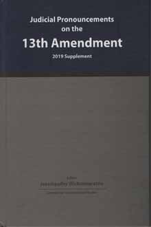 Judicial Pronouncements on The 13th Amendment 2019 Supplement