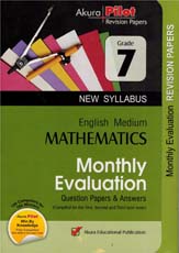 Akura Pilot Grade 7 Mathematics Monthly Evaluation (New Syllabus)