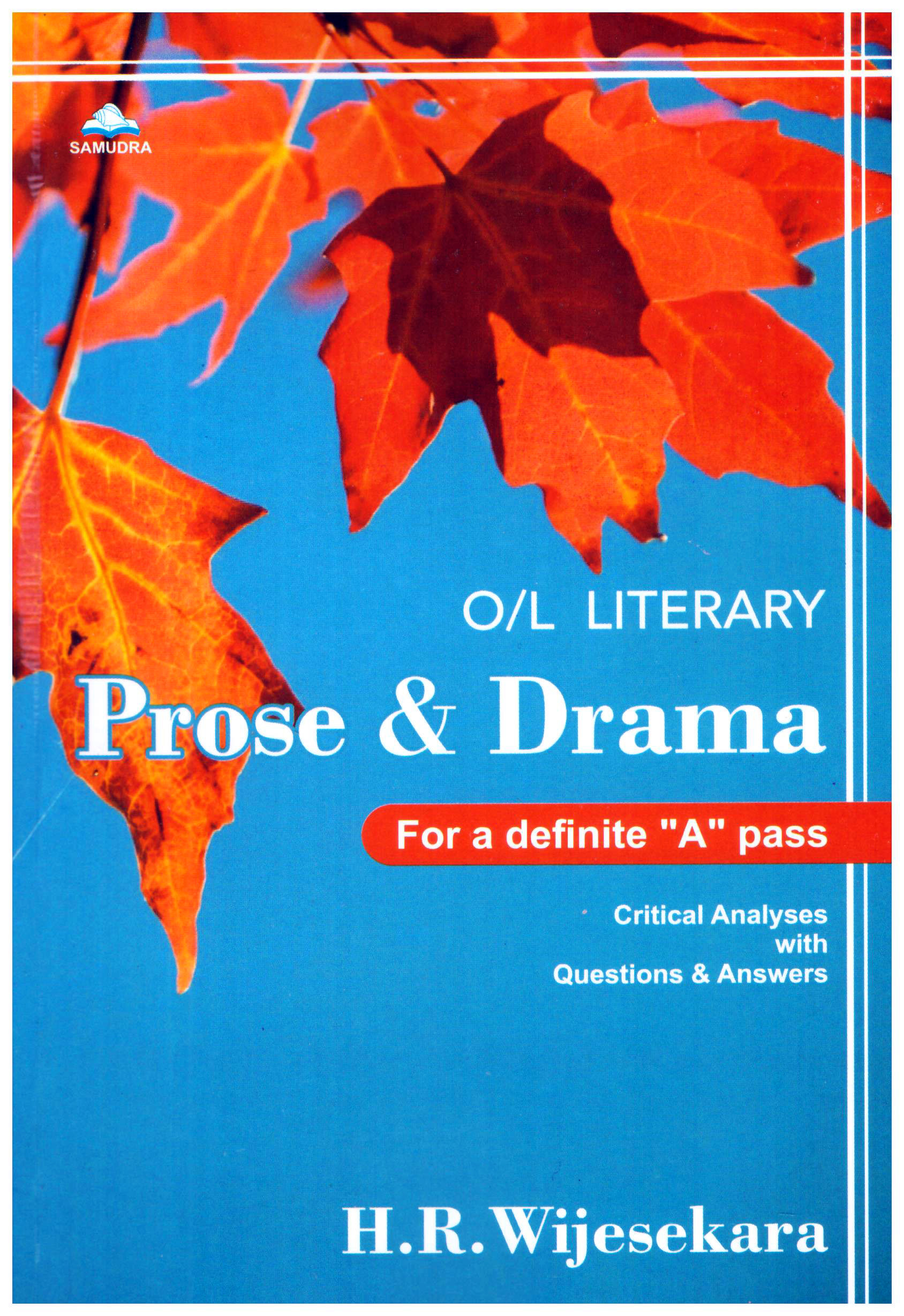O/L Literary Prose And Drama ( Critical Analysis )