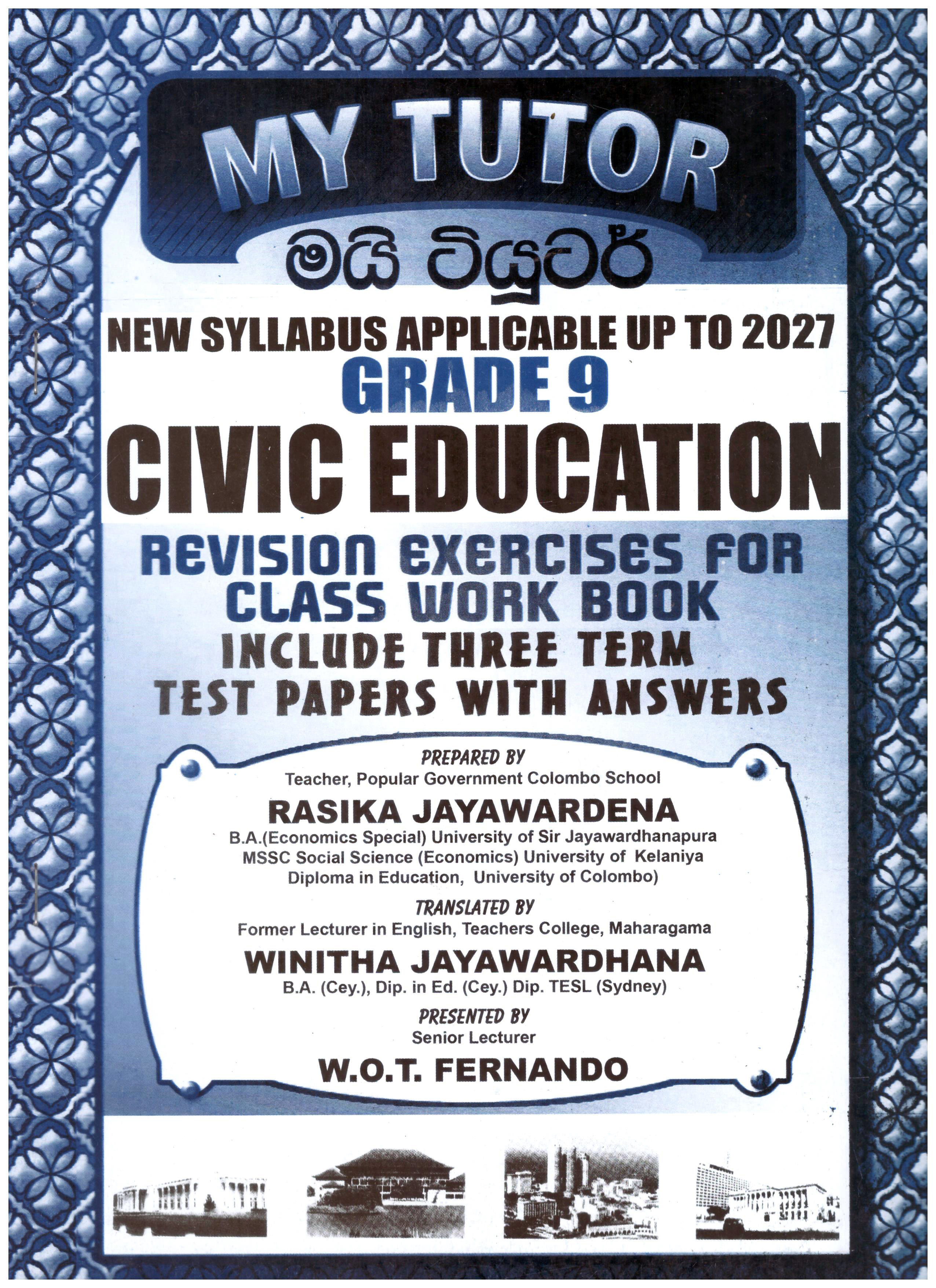 My Tutor Grade - 09 Civic Education