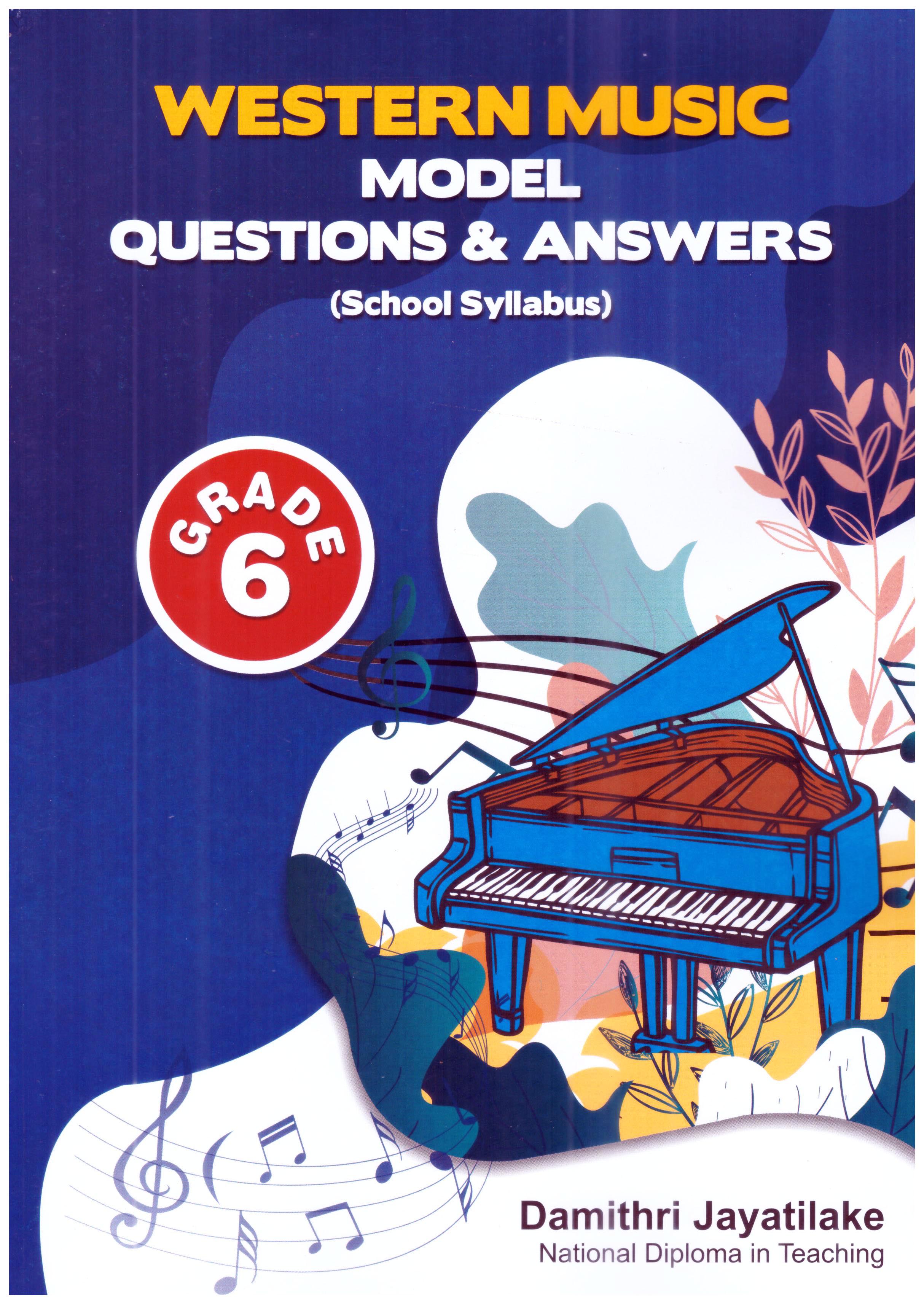 Western Music Model Question and Answers Grade 6 (School Syllabus)