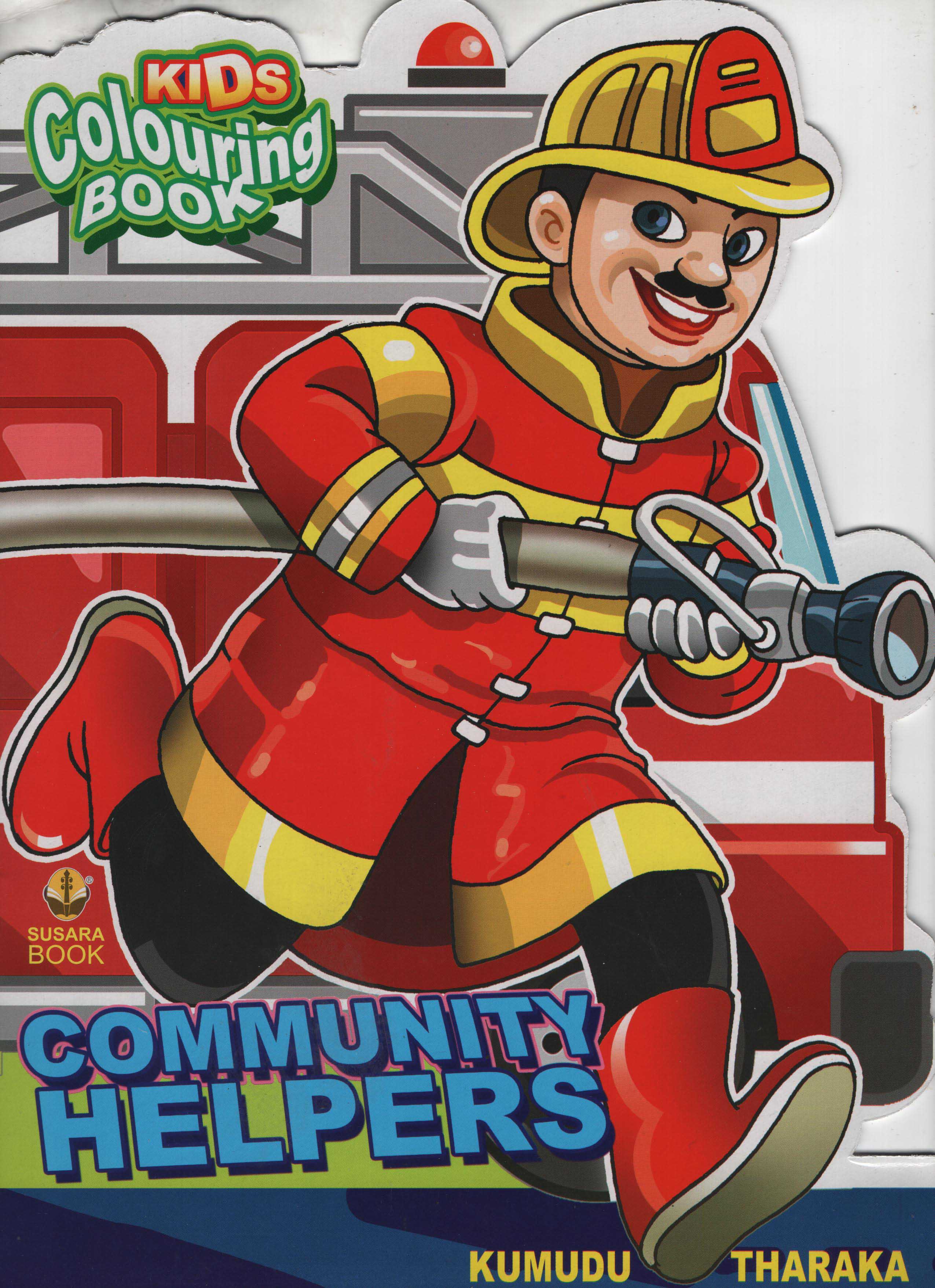 Kids Colouring Book : Community Helpers
