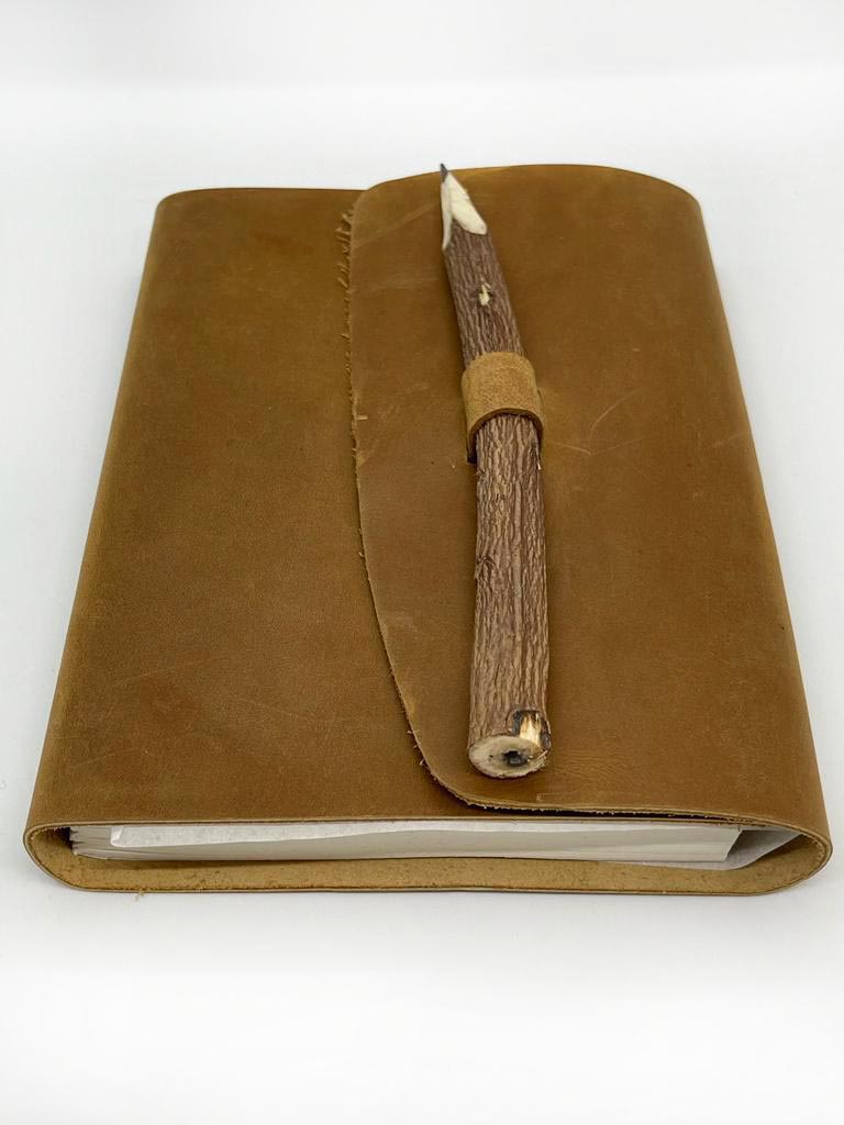 Leather journal with Pen 7*5' (MB9)