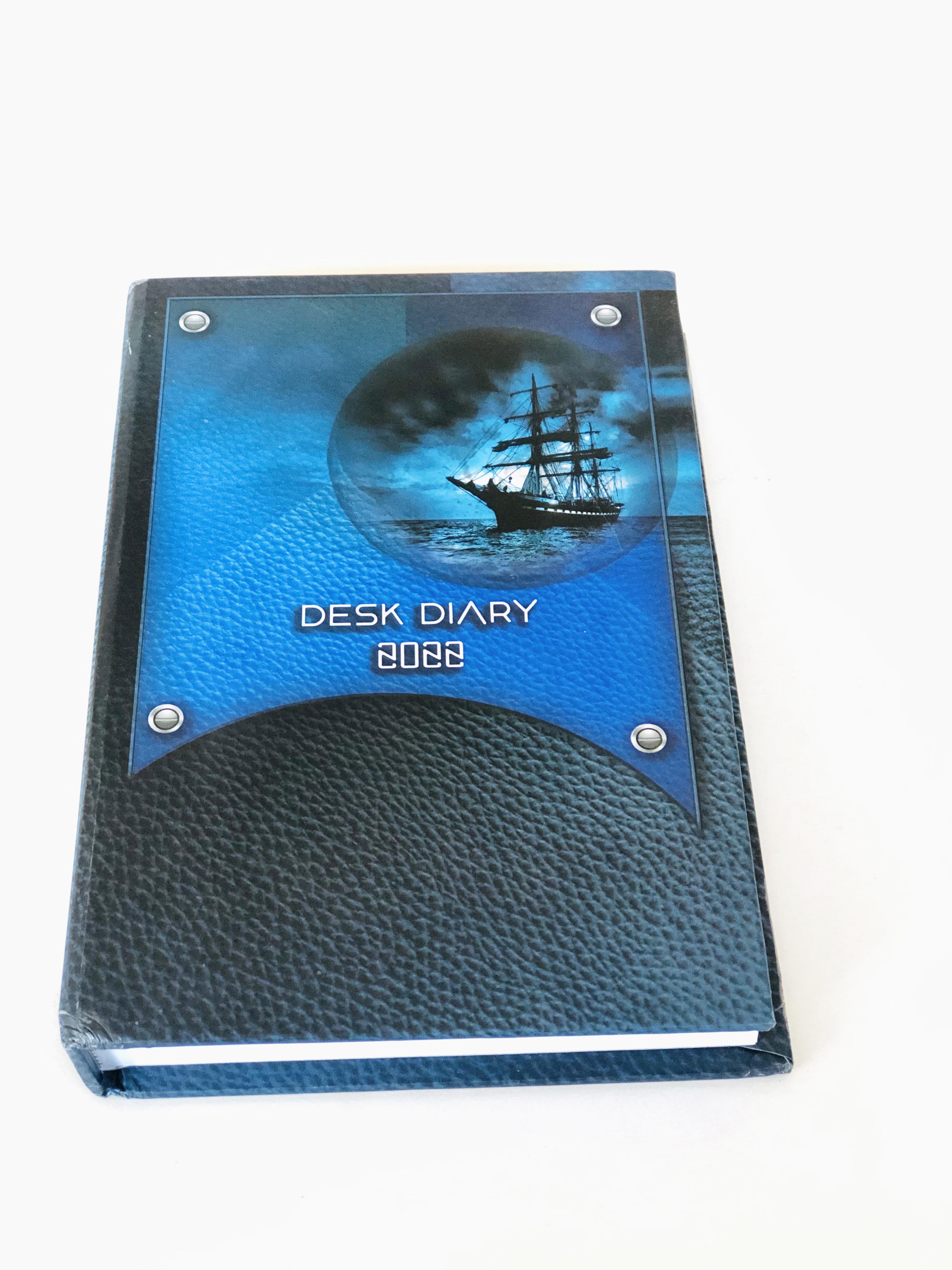 Hard One Day Page Desk Diary 2024 ( Board )