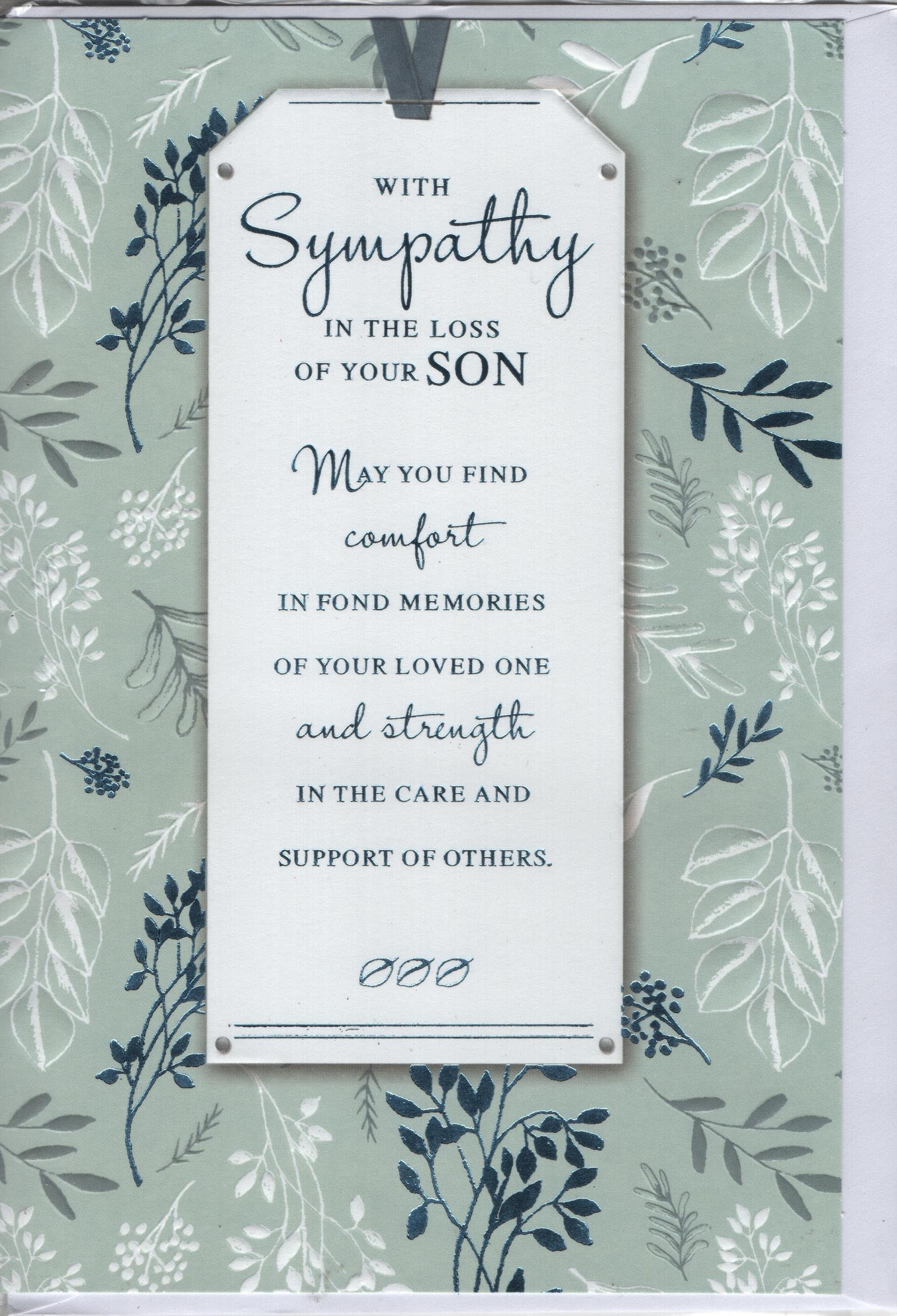 Sympathy In The Loss Of Youre Son