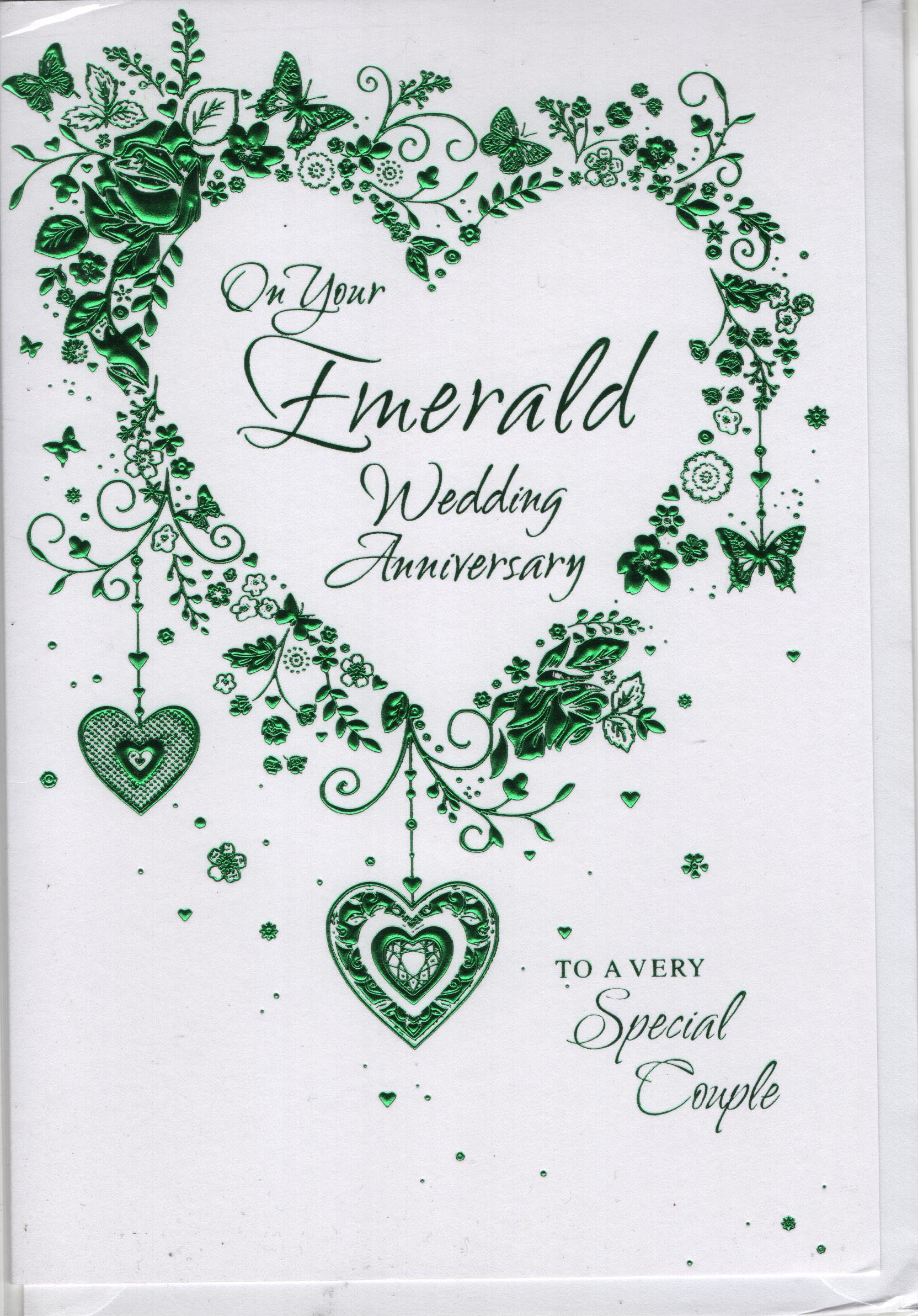 Simon Elvin Greeting Card : On Your Emerald Wedding Anniversary