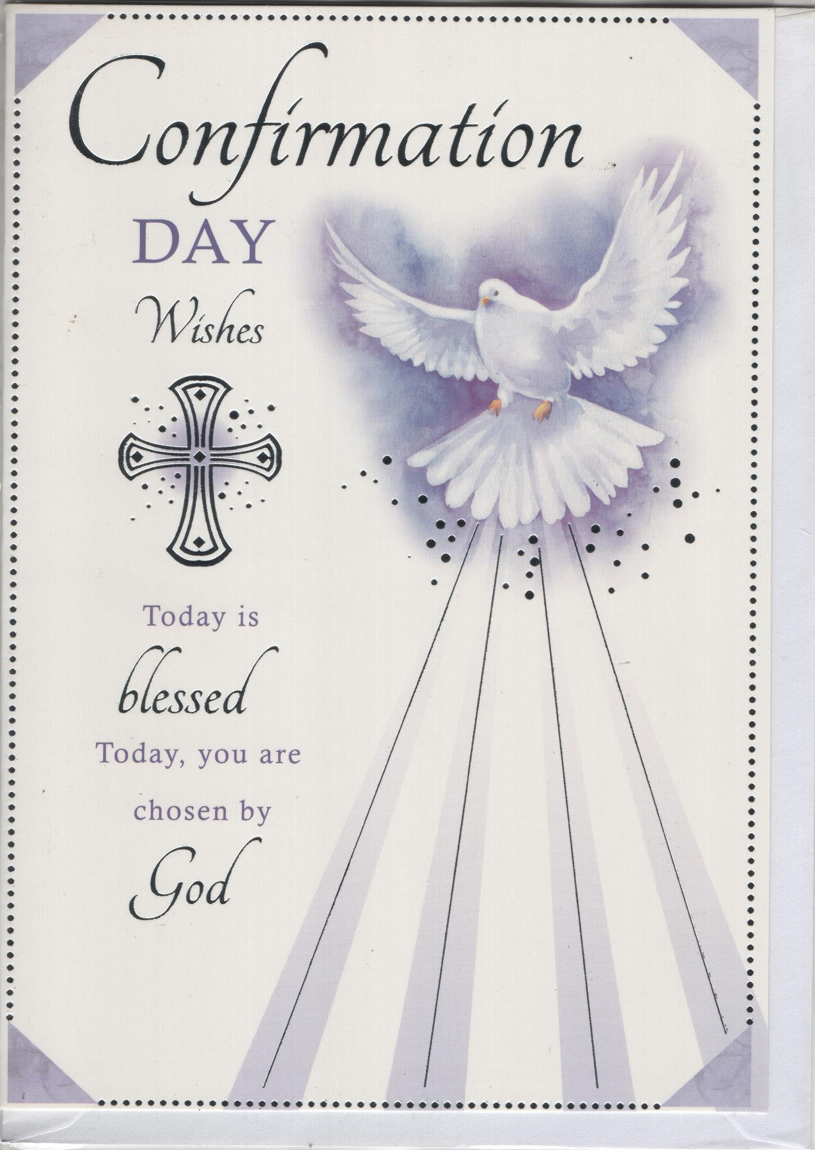 Xpress Yourself : Confirmation Day Wishes Today is Blessed Today, You are Chosen by God Greeting Card