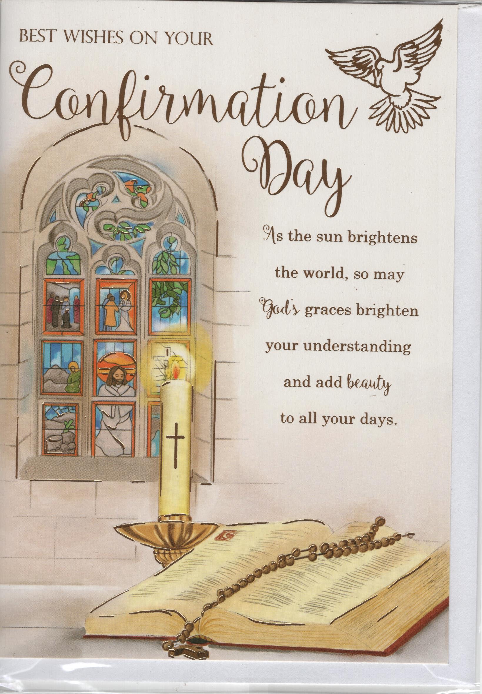 Best Wishes on Your Confirmation Day Greeting Card