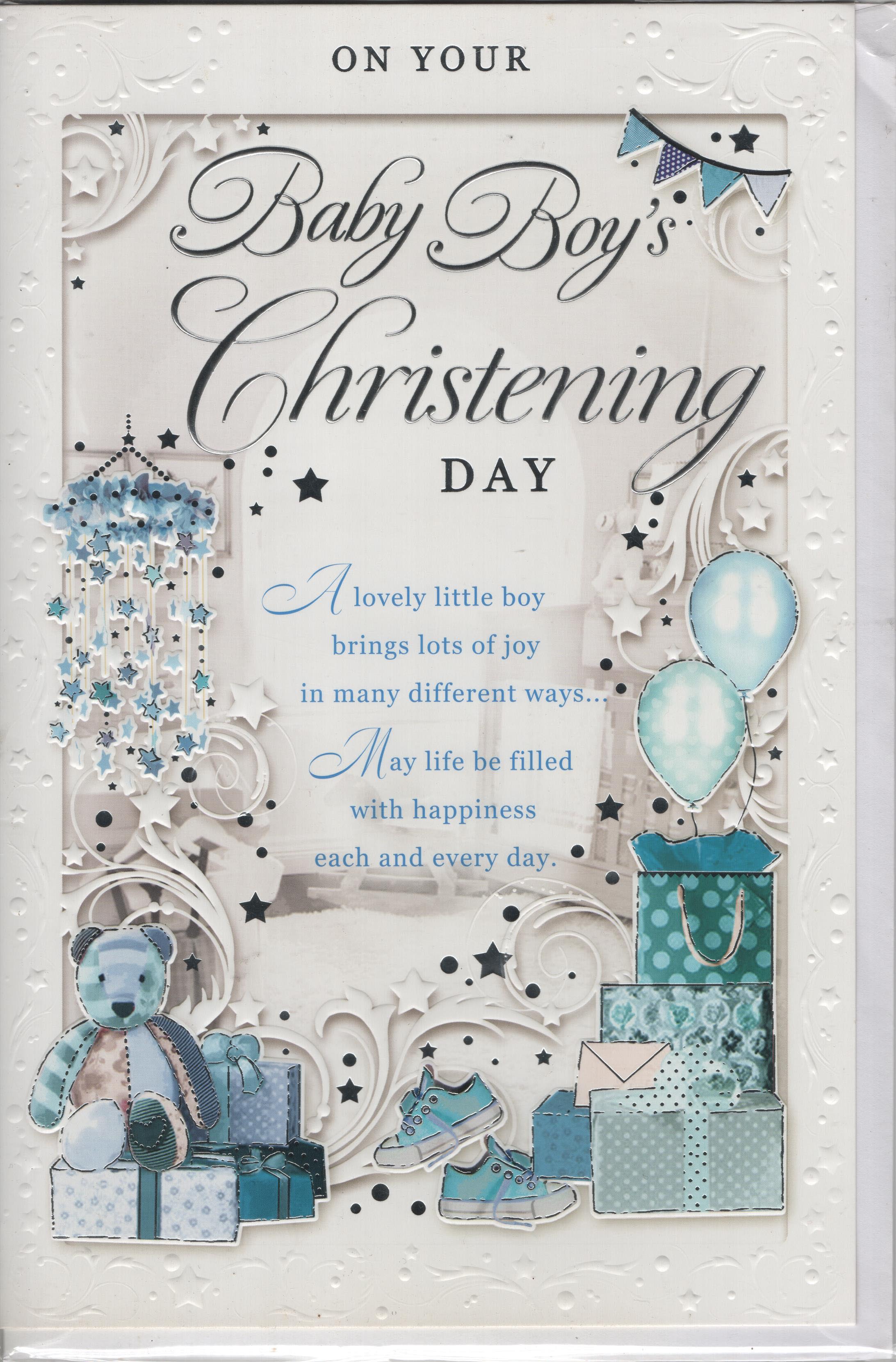 On Your Baby Boy's Christening Day (OP125011)