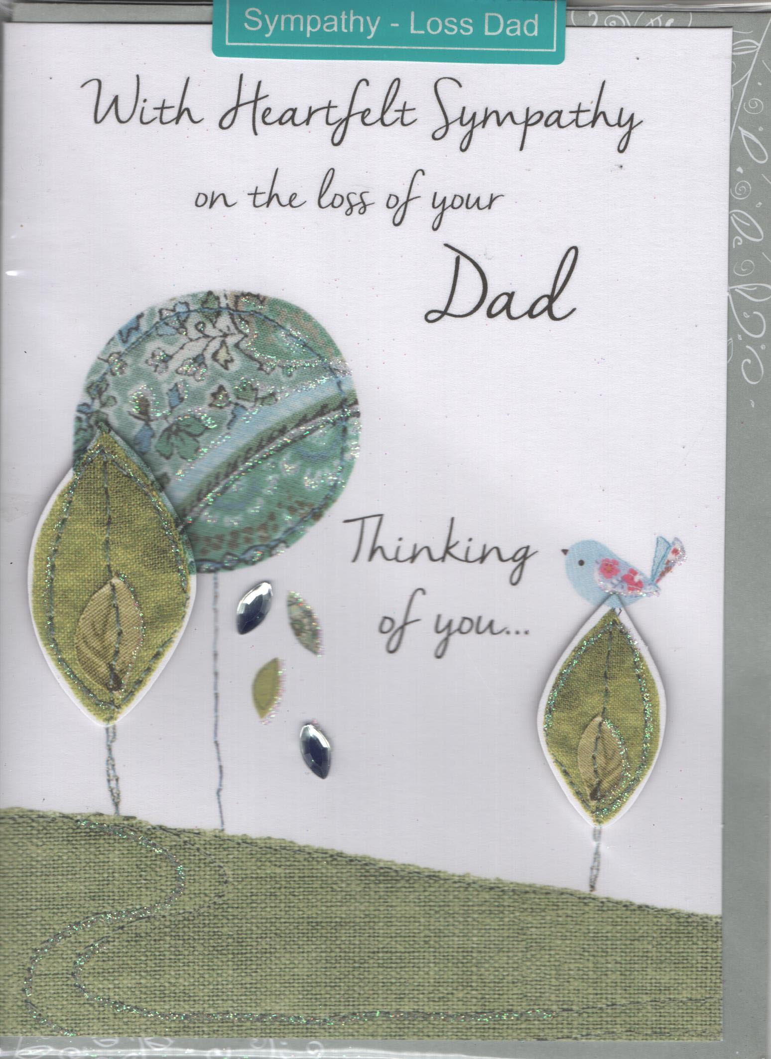 With Heartfelt Sympathy on The Loss of Your Dad Thinking of You