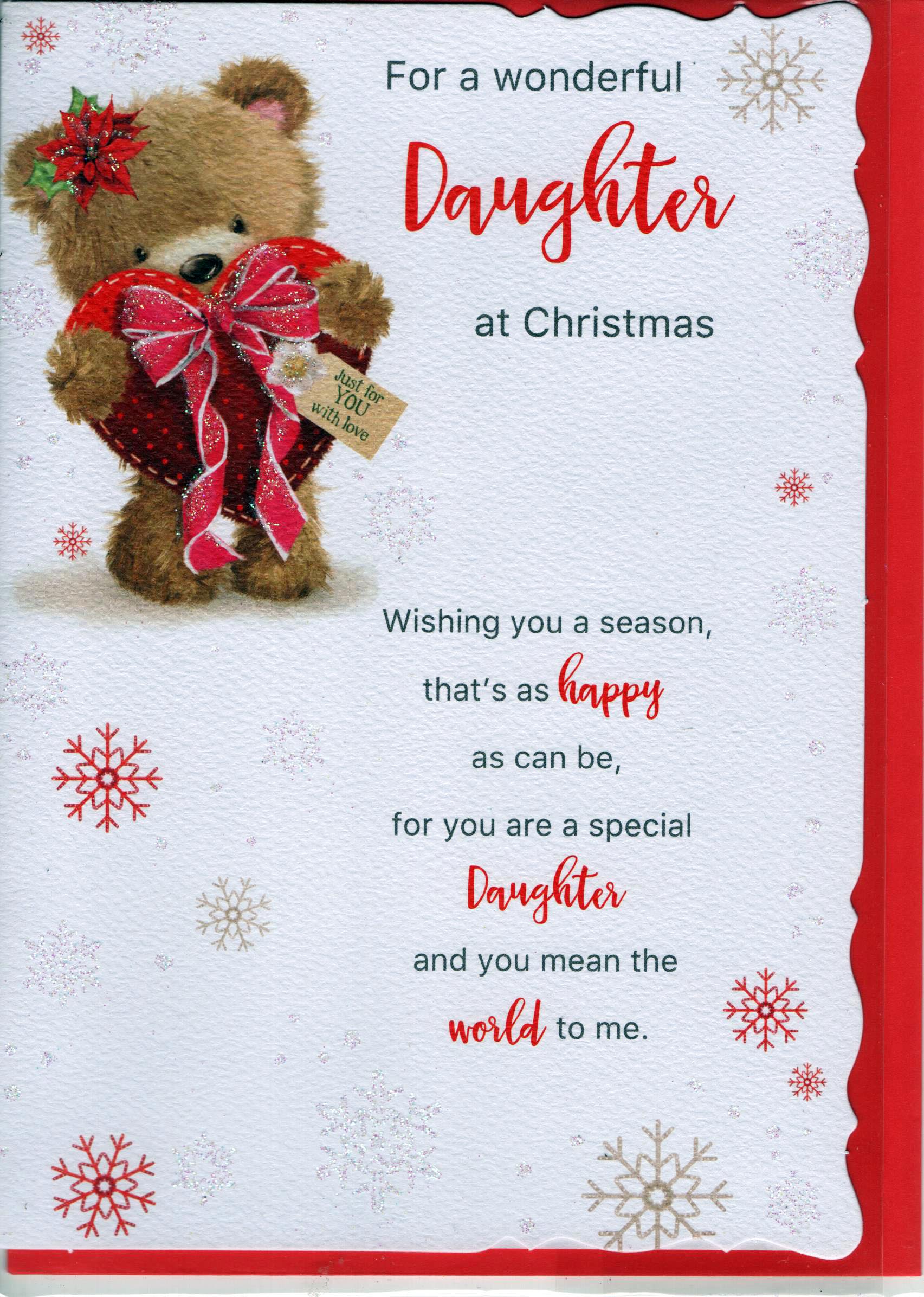 For a Wonderful Daughter at Christmas
