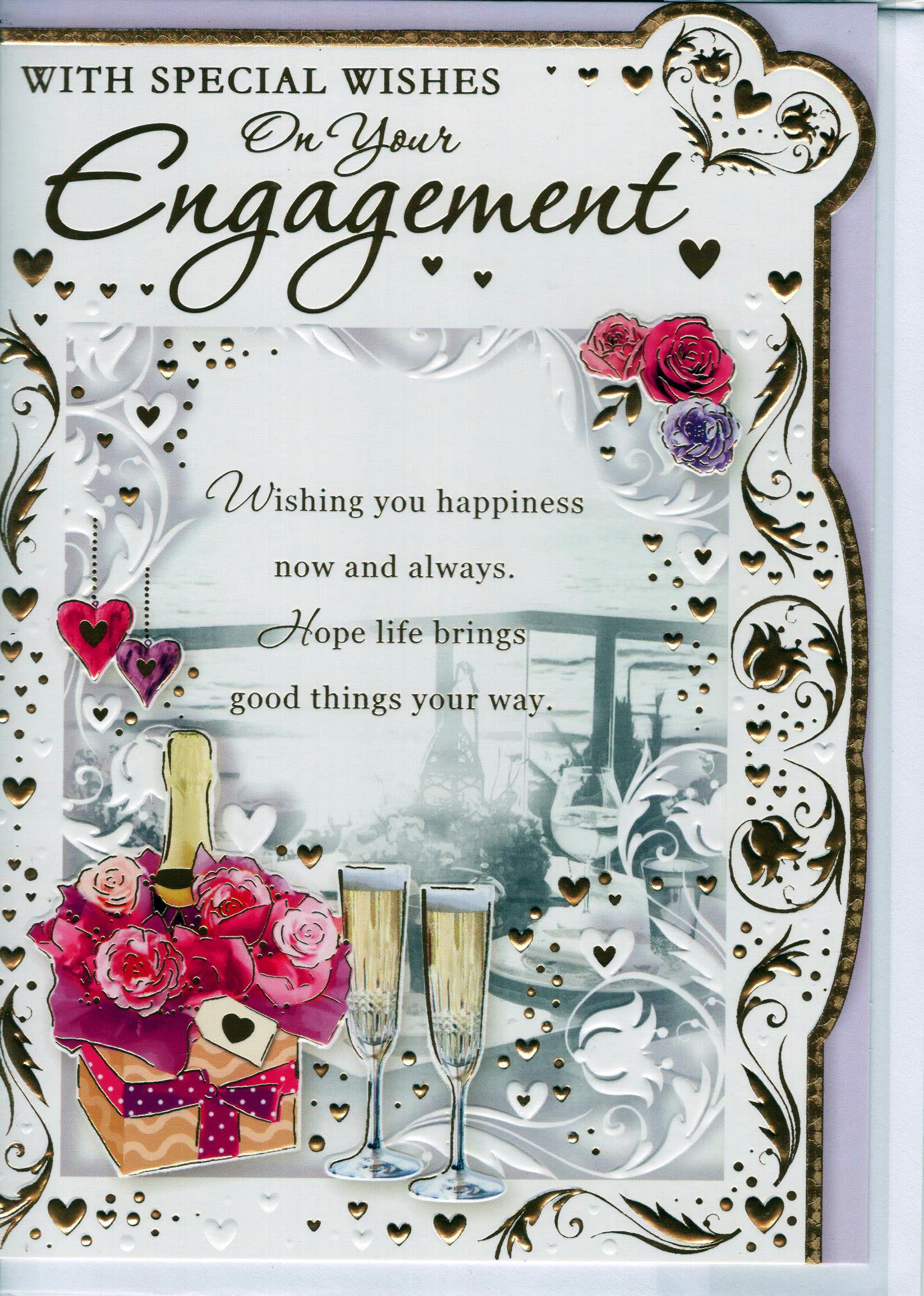 With Special Wishes on Your Engagement 