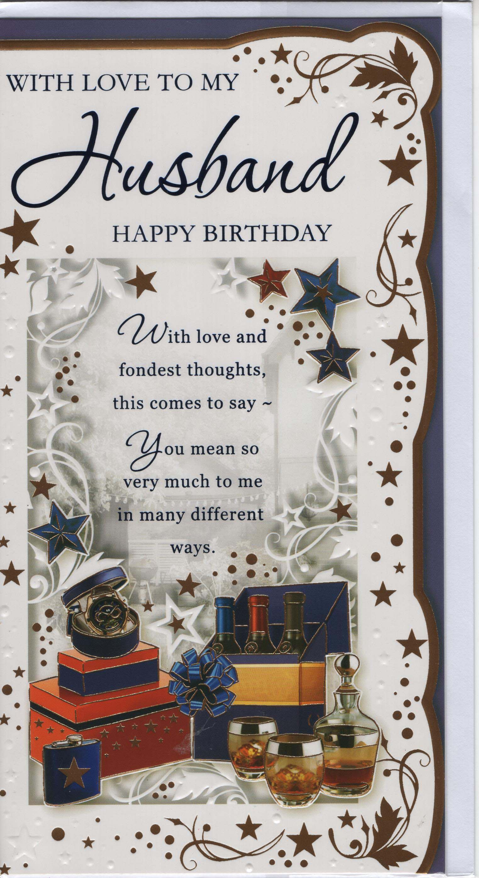 For a Special Husband on Your Birthday Greeting Card