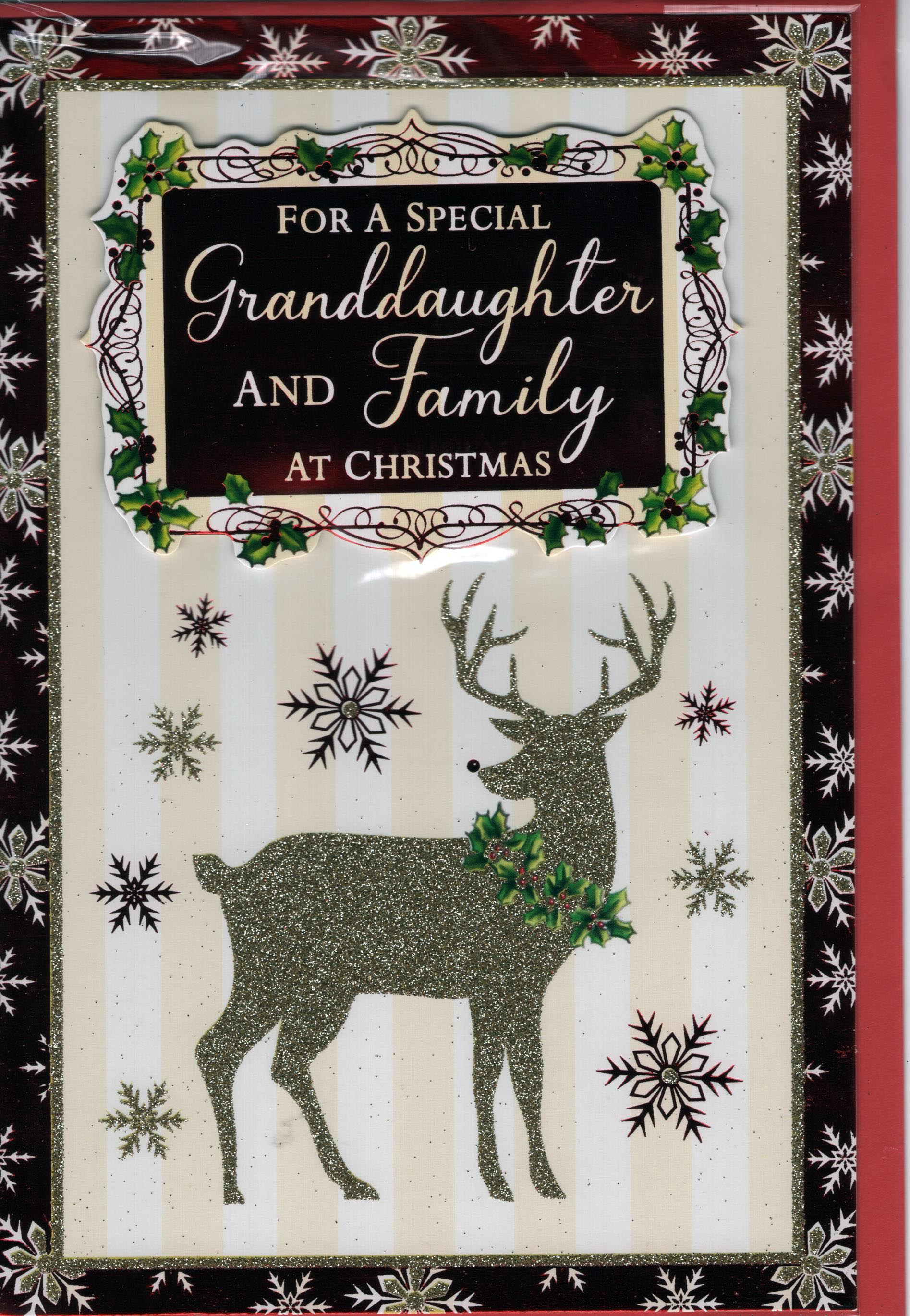 For a Special Granddaughter and Family at Christmas