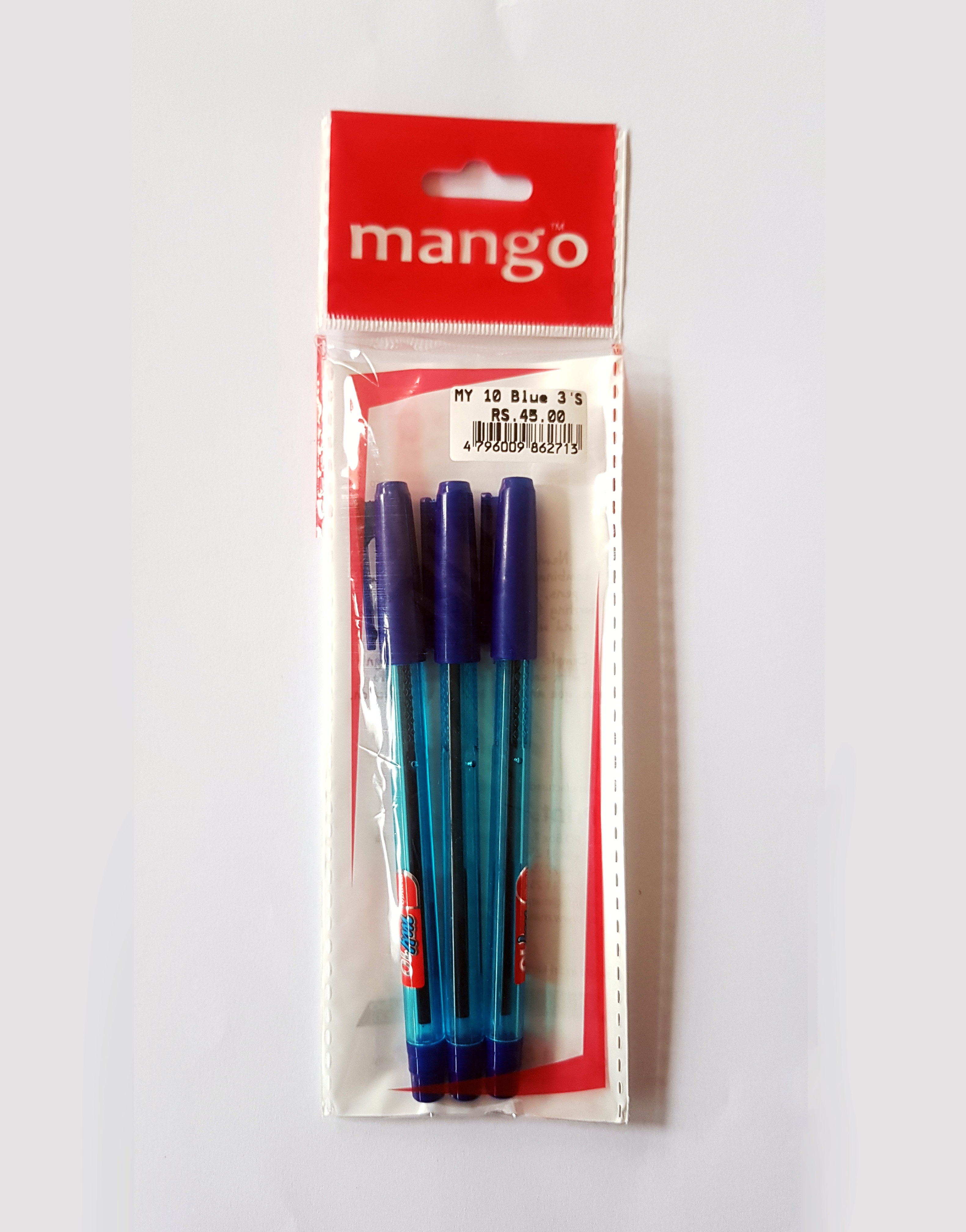 Mango My 10 Blue 3 Pens Pouch