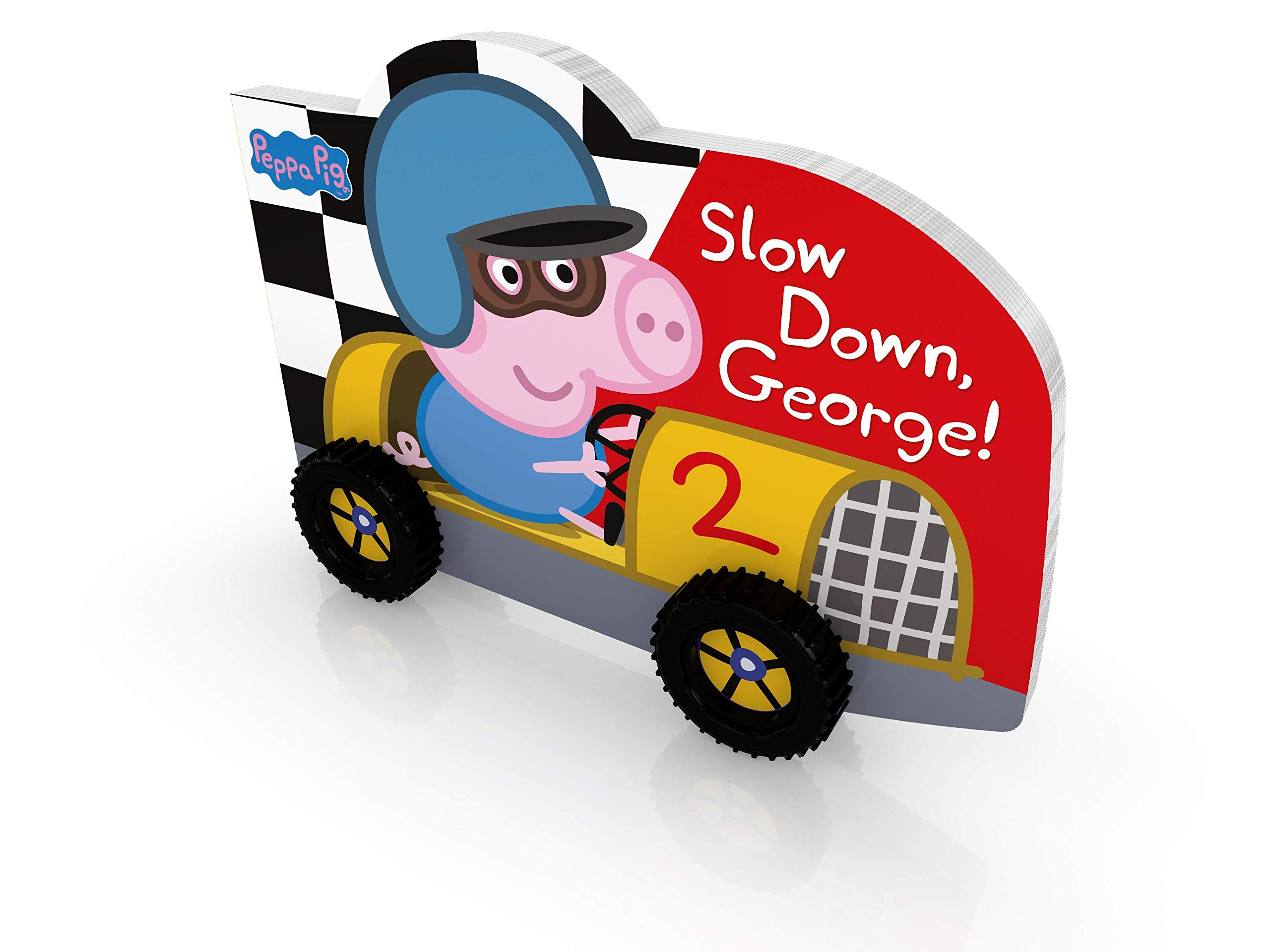 Peppa Pig Slow Down George ( Board Book with Wheels )