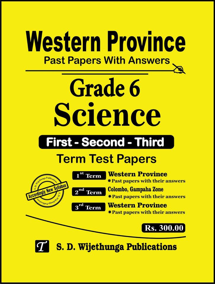 Western Province Past Papers With Answers Science Grade 6 First - Second - Third Term Test Papers (English Medium)
