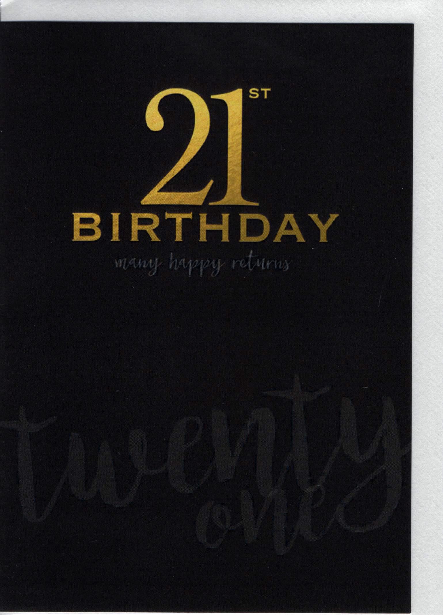 21st Birthday Many Happy retrrns twenty one