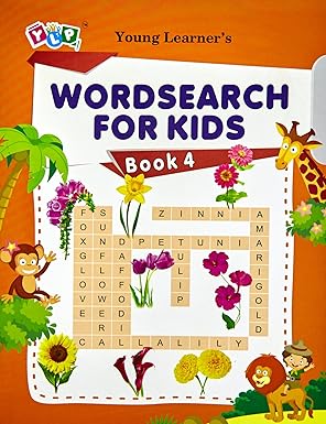 Young Learner's Word search for Kids Orange Book 4