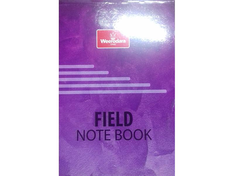 Weerodara Field Note Book                                                 