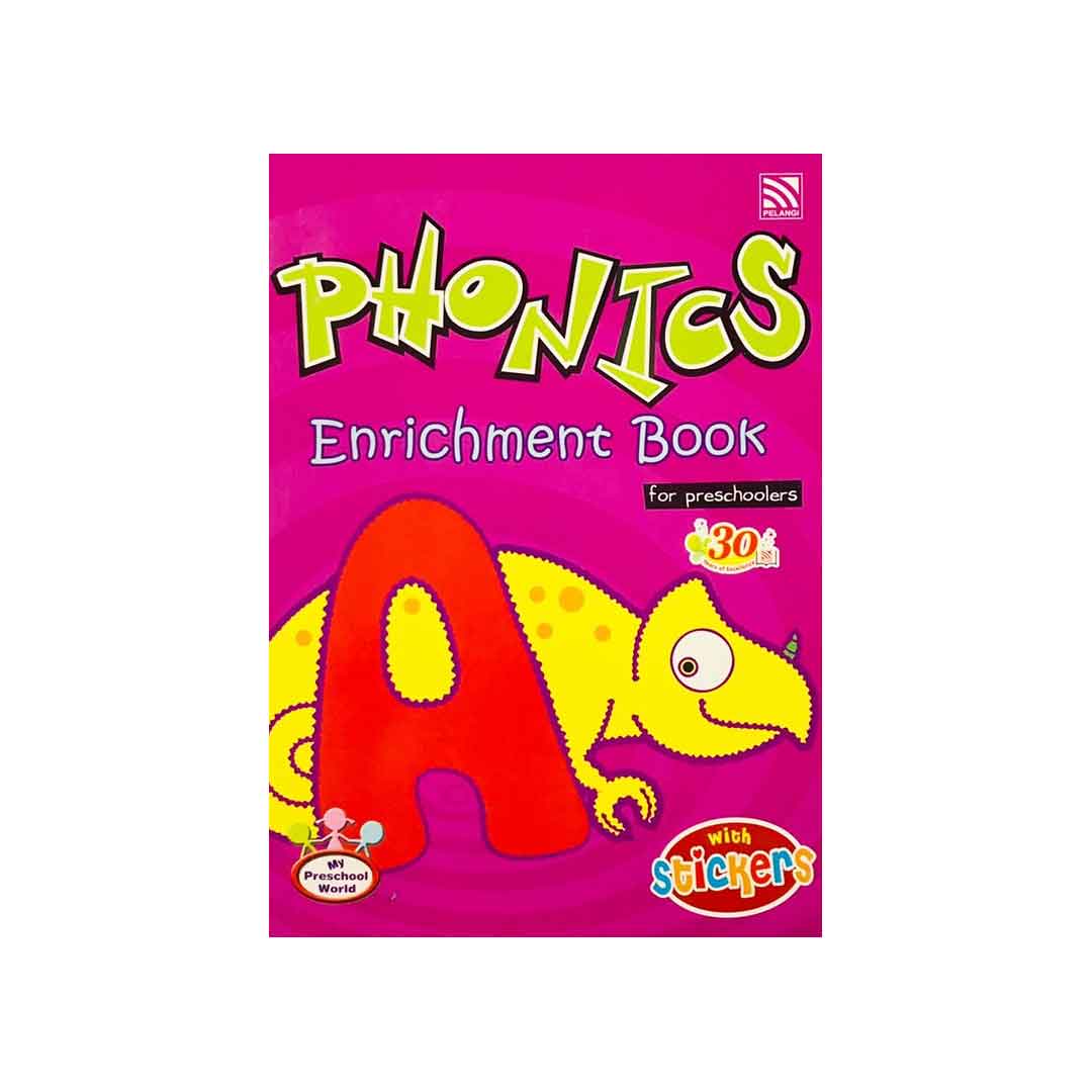 Pelangi Phonics Enrichment Book for Preschoolers B with Stickers