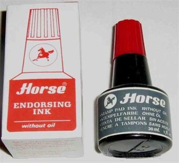 Horse Endorsing INK Red