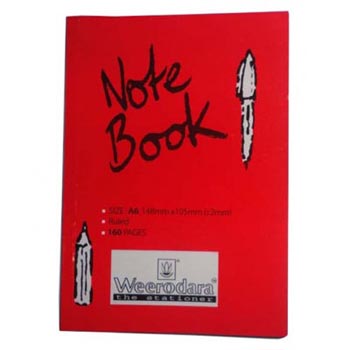 Weerodara Note Book A6 160 Pages