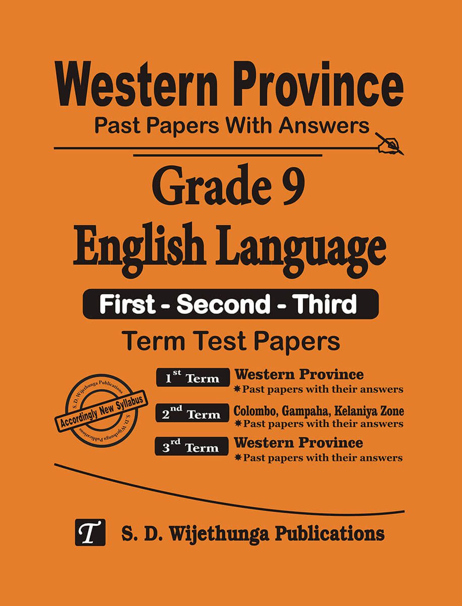 Western Province Past Papers with Answers Grade 9 English Language (First-Second-Third) Term Test Papers 2018-2025