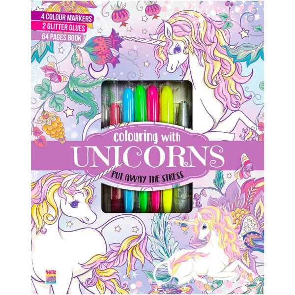 Colouring With Unicorns Put Away the Stress
